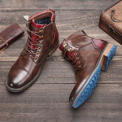 Cris Handcrafted Premium Leather Oxford Boots