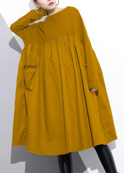 Elegant Black Cotton Shift Dress